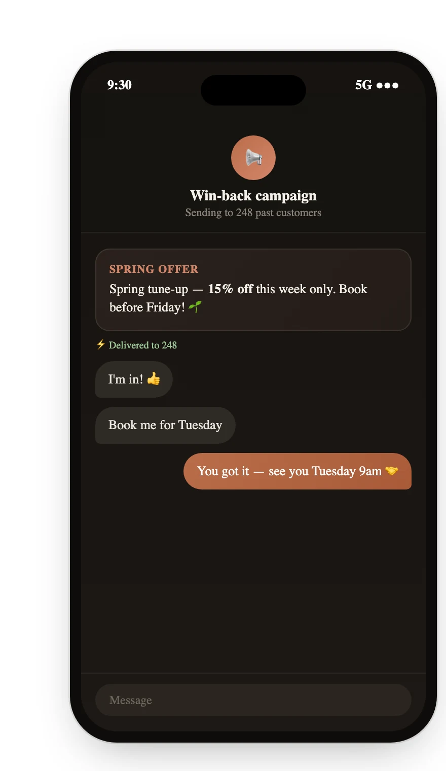 Reactivation Campaigns: One click brings past customers back with a timely offer.